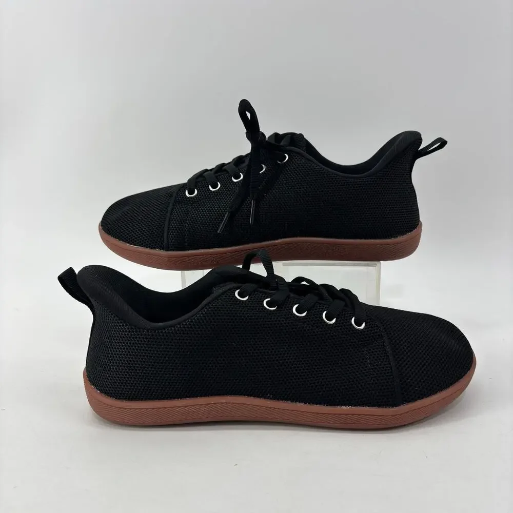 Buhcfbo Men’s Size 7 Black Comfort Lace Up Sneakers Comfort
